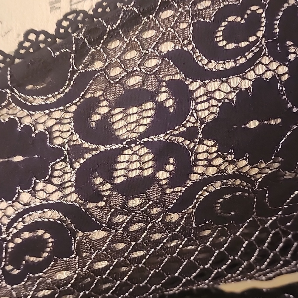 NWOT Isaac Mizrahi Lace Duster Black Sz XXS - Picture 3 of 12